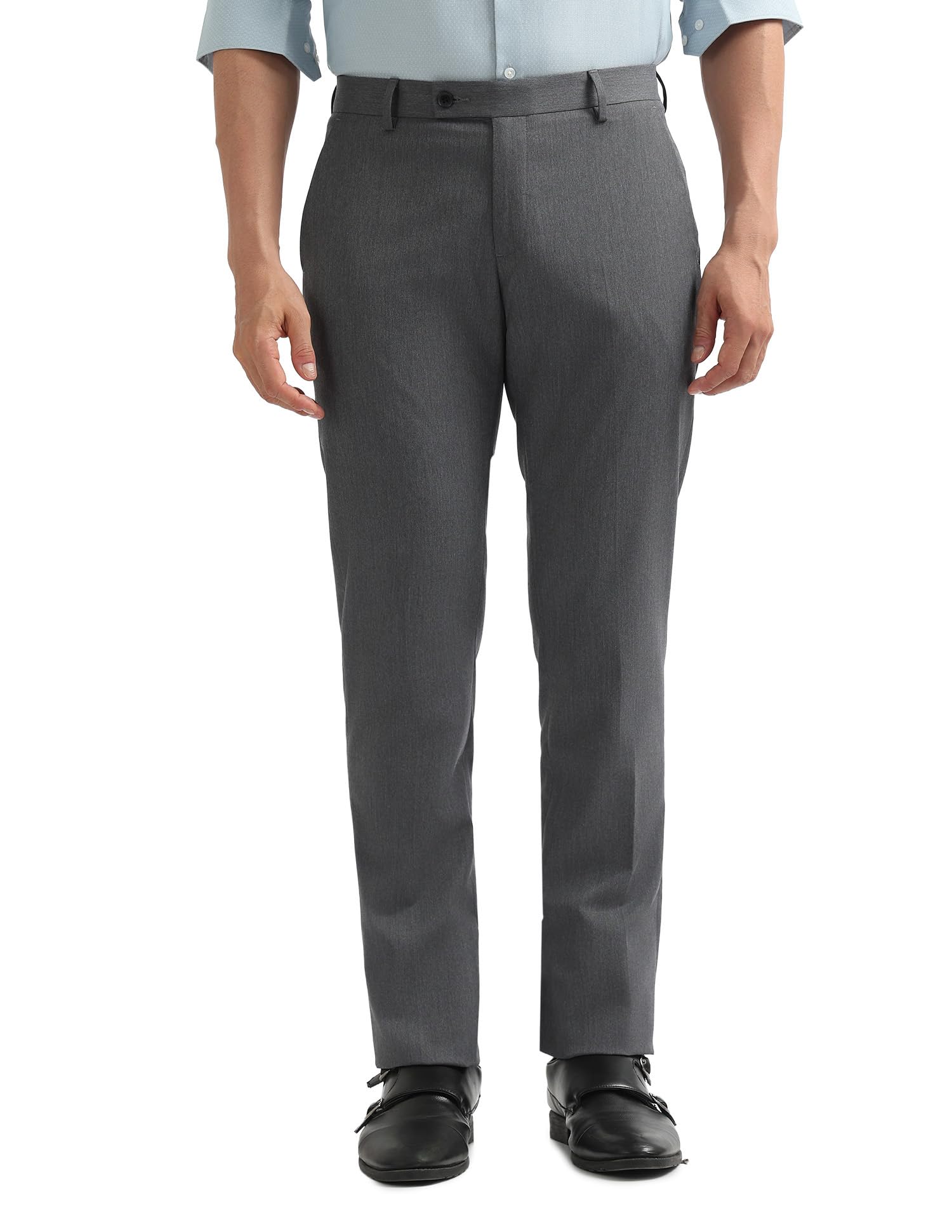Mens Charcoal-Grey Pants-image-10