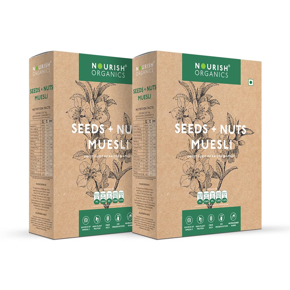 See full amazon price history chart for Nourish Organics Seeds and Nuts Muesli 300g each Pack of 2 | Healthy and Nutritious Breakfast Cereals with Whole Nuts | No Refined Sugar | Clean Label Nourish Organics Seeds and Nuts Muesli 300g each Pack of 2 | Healthy and Nutritious Breakfast Cereals with Whole Nuts | No Refined Sugar | Clean Label (B0798NJ4NR) Amazon Price History, Amazon Price Tracker