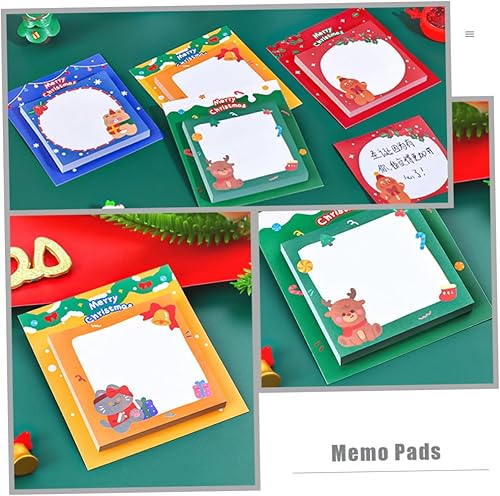 Miniatura 7 de TEHAUX 12pcs Christmas Sticky Notes Cartoon Memo Pad Adorable Note Pad Transparent Marking Sticker Gingerbread Sticky Notes Sticky Memo Notes Paper
