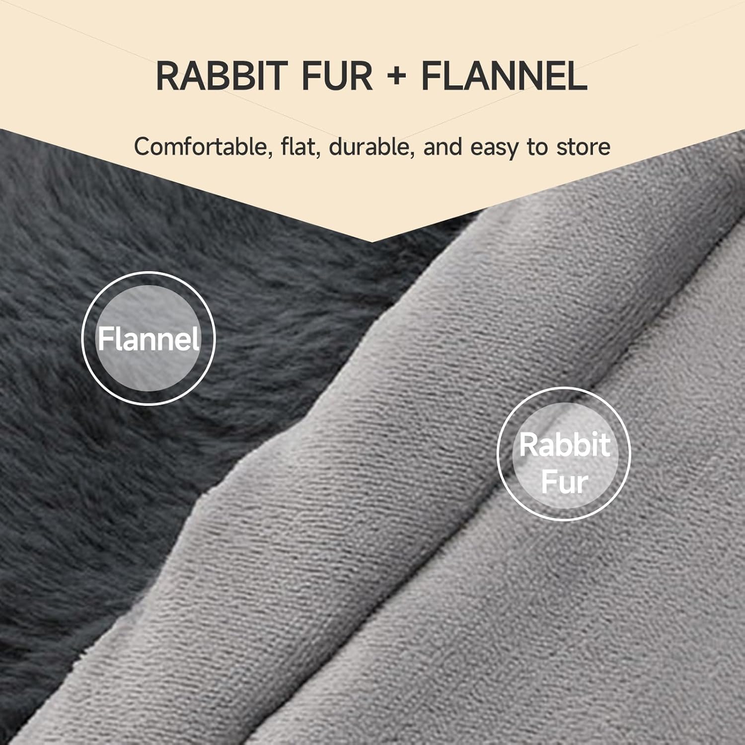 Heated Blanket with Smart Thermostat Ultra-Soft Flannel & Rabbit Fur Electric Throw Blanket Fast 3-Minute 360° Heating for Couch,Bed,Home Use,Machine Washable (31.4 * 62.9")