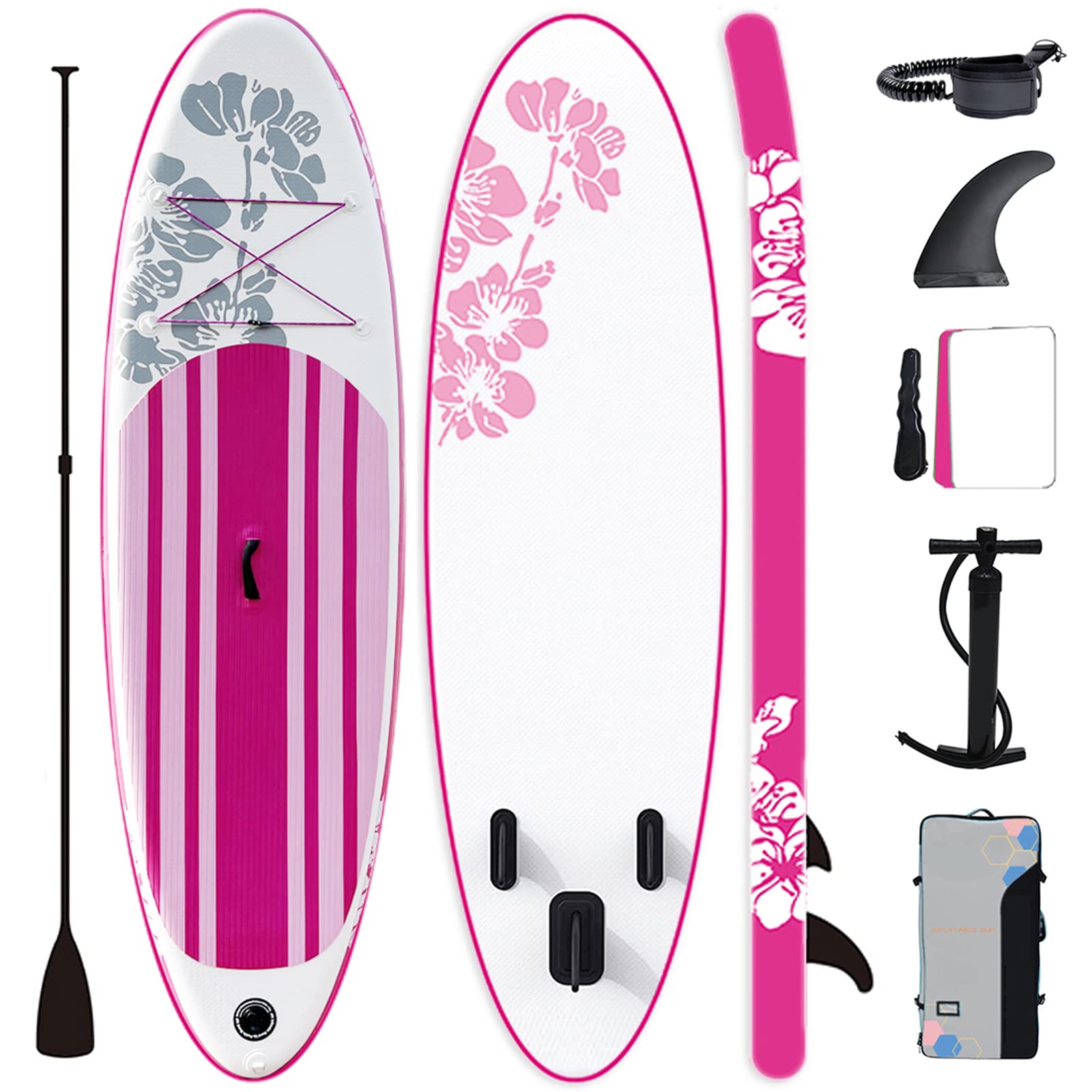 Inflatable Stand Up Paddle Board for Adults - Durable SUP Board Set c/w Premium Paddle Board Accessories