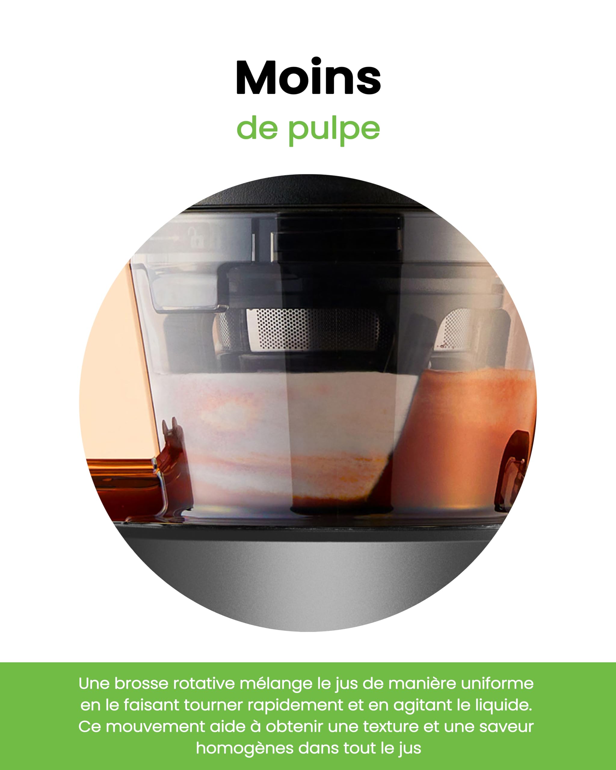 HUROM Extracteur de Jus H320N Presse à Froid 200W 2L Sans BPA Titan