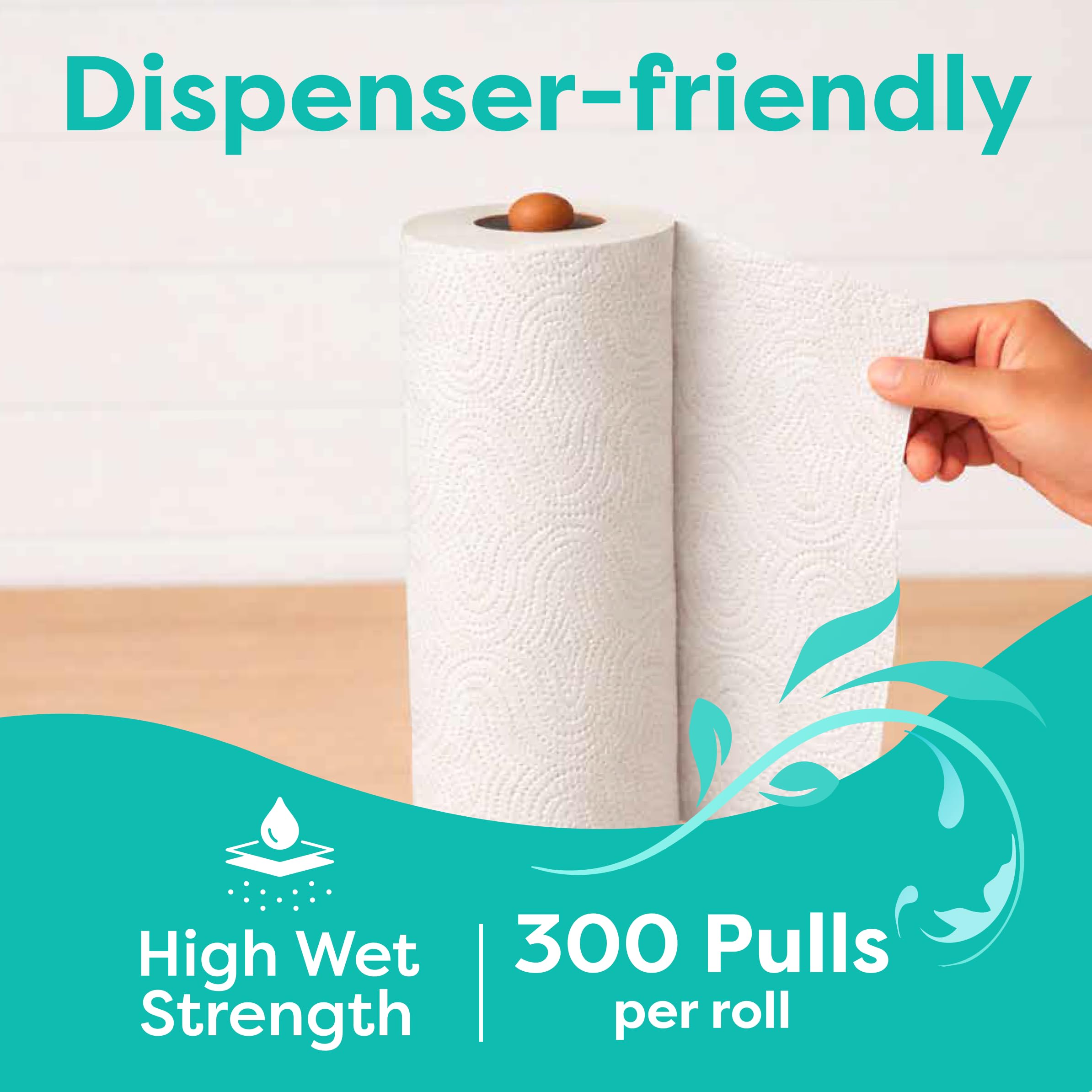 Origami 2 Ply Kitchen Tissue Paper Roll - Pack of 1 (300 Sheets) 1