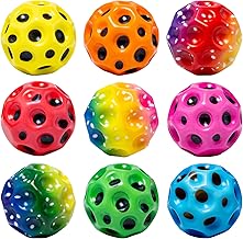 9 Pieces Space Ball 6cm Astro Jump Ball Bouncing Balls Galaxy Pelot Space Bouncing Balls Jumps Rubber Ball for Kids Party Gifts