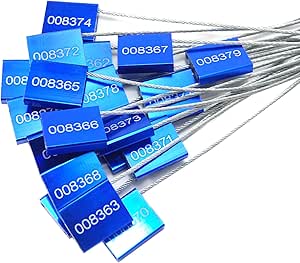 100pcs Steel Cable Seals Numbered Tamper Proof Security Seal For Shipping Containers Trucks And Trailers Self Locking Metal Safety Ties - View #4