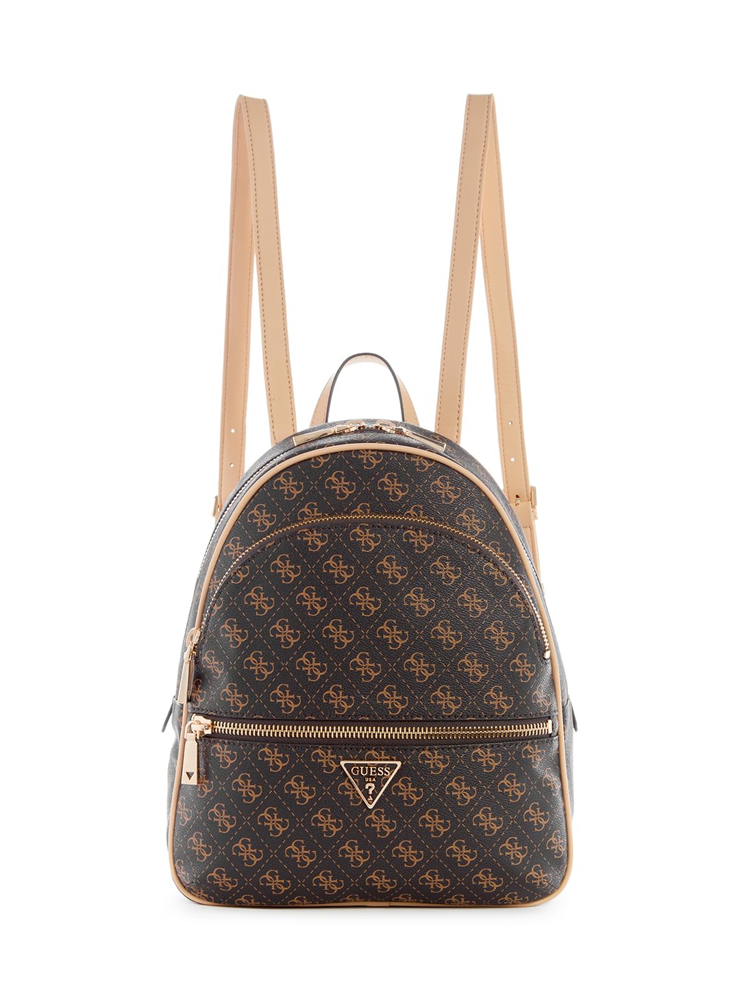 GUESS Women's Manhattan Large Backpack, Brown, One Size