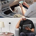 Chargeur de voiture charge rapide type C, 25W USB Adaptateur de chargeur mural C pour Samsung Galaxy S26 S25 Ultra S24 S23 FE A17 A16 A06 A54 A53 Android, 2X Accusés USB C Câble 6ft