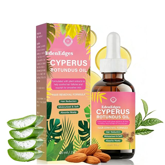 Cyperus Rotundus Oil for Hair Growth Reduction Natural Hair Growth Inhibitor Pure Hair Removal Oil for Reducing Body