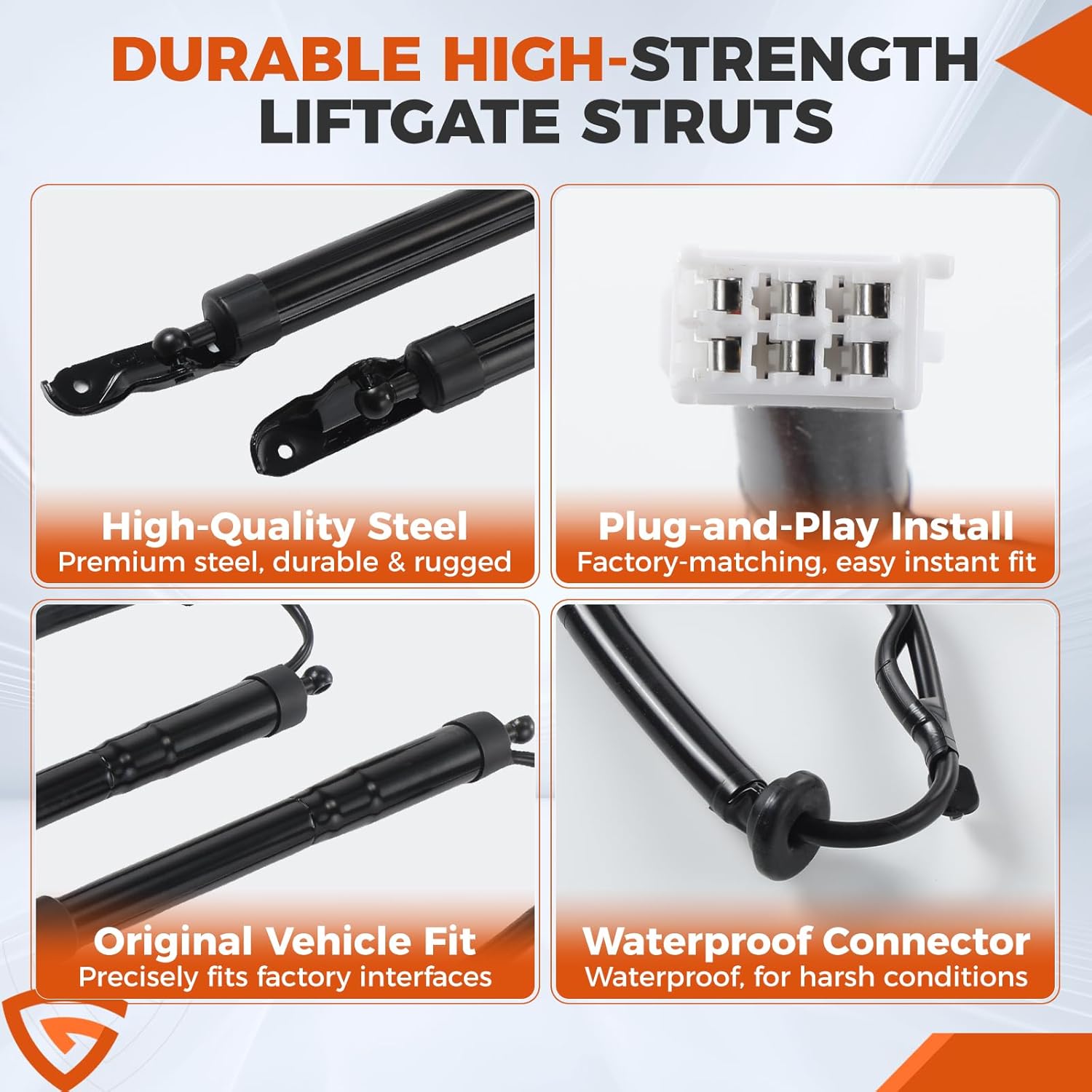 GEARLAST Power Liftgate Struts Compatible with Toyota Highlander 2014-2019, Electric Tailgate Actuator Lift Support, Replacement 6891009120 68910-09130