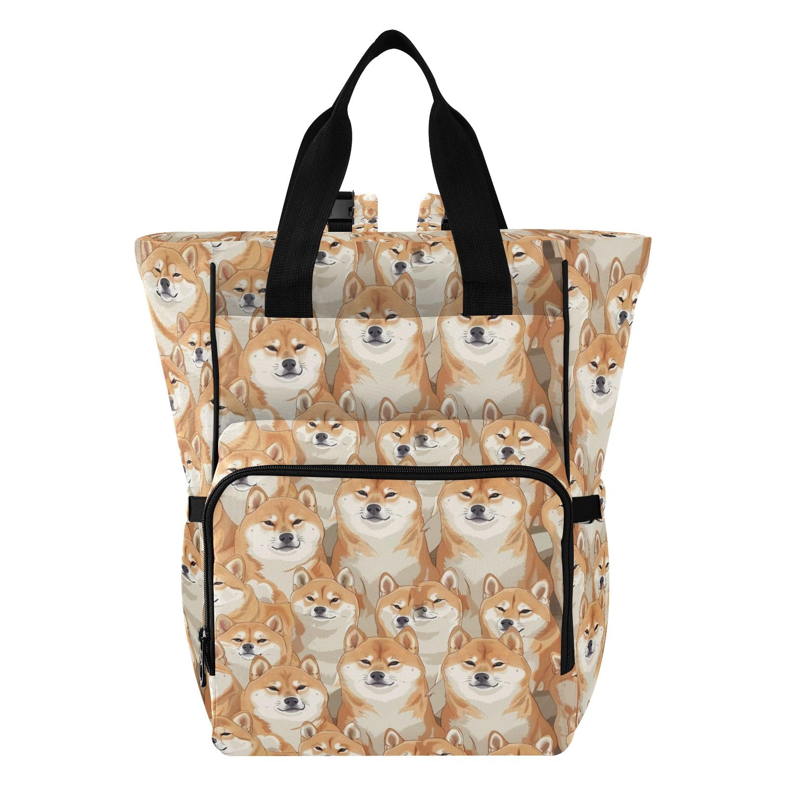 Mnsruu Cani Modello Senza Cuciture Del Pannolino Del Bambino Del Sacchetto Del Pannolino Del Bambino Zaino Grande Borsa Impermeabile Da Viaggio Borse Per