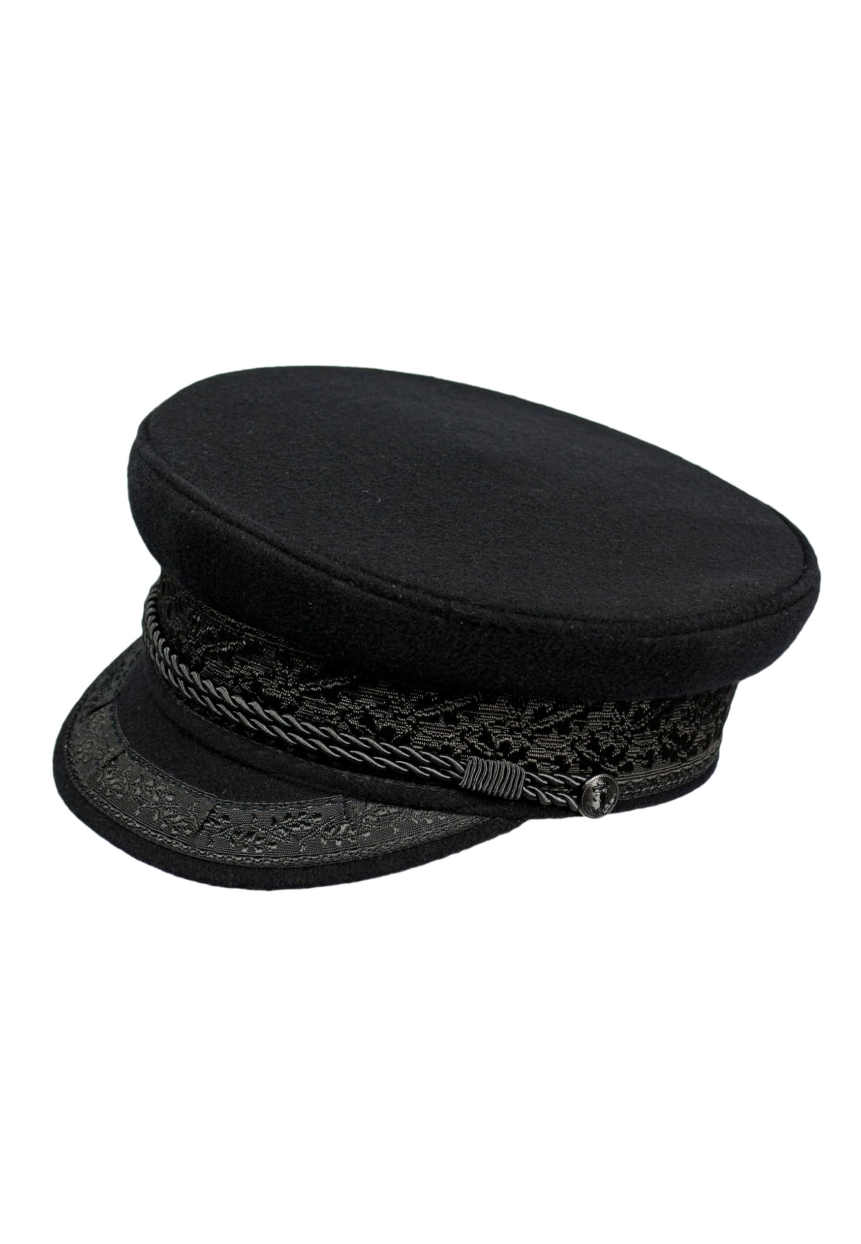 Balke Prinz-Heinrich-Mütze Kapitänsmütze, Farbe:schwarz, Größe:63