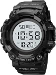Gosasa Men Sport Watch Countdown Stopwatch Watch Mens Wrist Watch Waterproof LED Electronic Digital Male Watch 12/24 Hour Multifunctional Watch