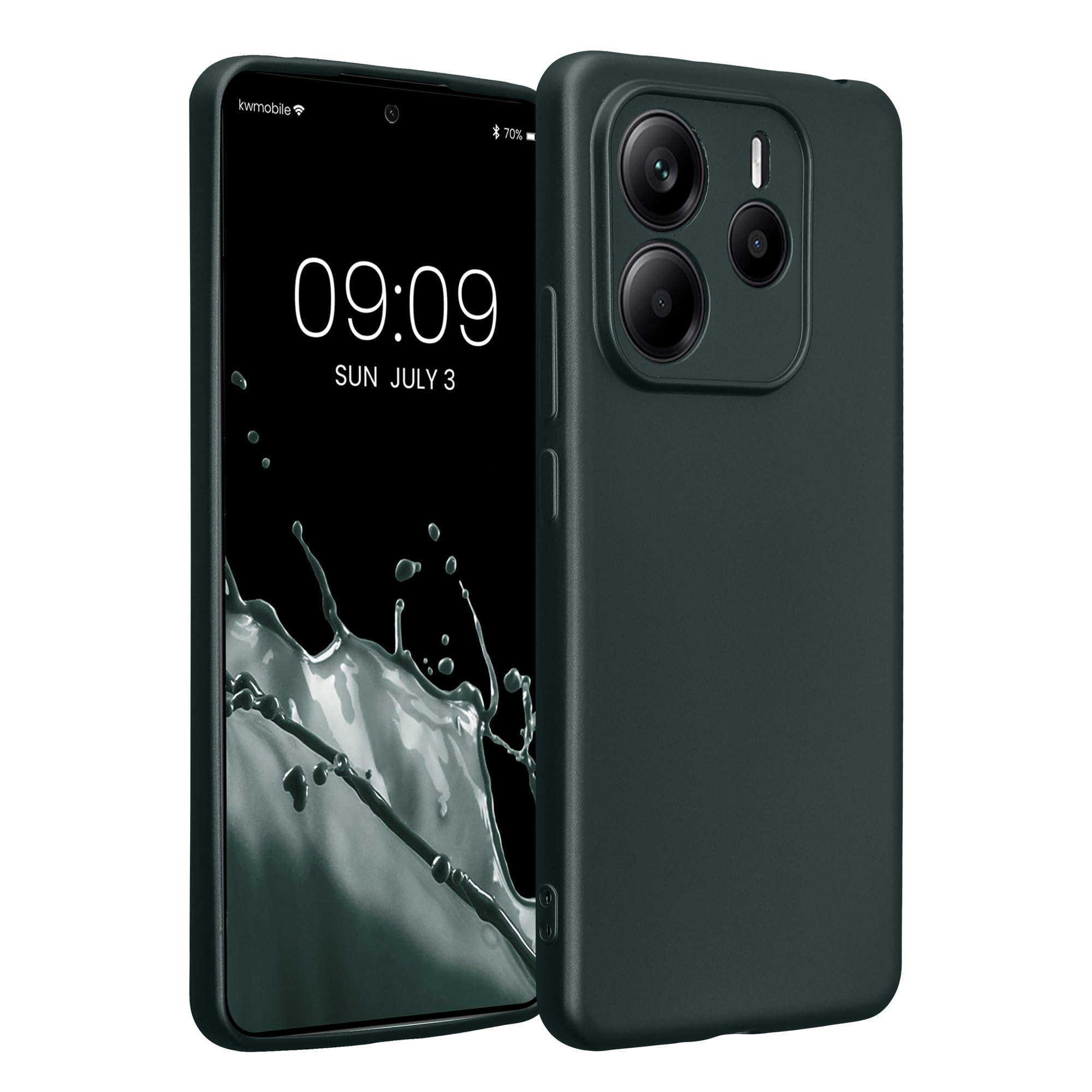 kwmobile Carcasa Compatible con Xiaomi Redmi Note 14 Pro 5G / Poco X7 Funda - Funda Ultrafina de TPU con Bordes elevados - Lavanda Metalizado — view 390