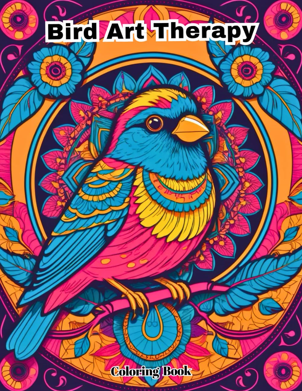 Bird Art Therapy: Advanced Mandala Patterns for Creativity and Focus.