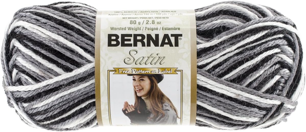 Bernat Ovillo de tamaño pequeño de Raso de Ovillo de Lana, Neutro Ombre