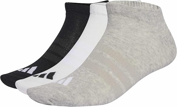 adidas Unisex Thin&light Essentials Low Cut Socks 3 Pair Pack Socks (pack of 1)