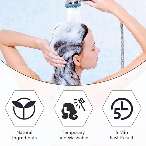 Miniatura 4 de Cera temporal de color del cabello, cera de pintura para el cabello para colorear al instante, no grasa, lavable, cera de cabello verde para mujeres