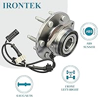 Vista 3 de IRONTEK 4WD/AWD 515036 Conjunto de cojinete de cubo de rueda delantera para Cadillac Escalade, para Chevy Avalanche, Express 1500, Silverado