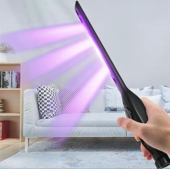 UV Light Sanitizer Portable UV Light Wand Rechargeable Handheld Device for Reducing Bacteria and Viruses, Lightweight and Easy to Use