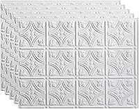 Vista 29 de FASÄDE Panel decorativo de vinilo para salpicaduras de estilo/patrón tradicional 1 en acero galvanizado (muestra de 6 x 6 pulgadas)