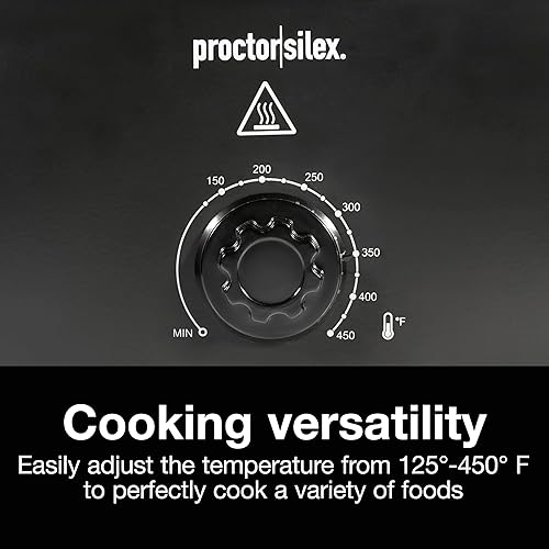 Miniatura 4 de Proctor Silex Horno asador eléctrico de 24 libras con control de temperatura variable, tapa autohilvanante y bandeja extraíble, 18 cuartos de galón,