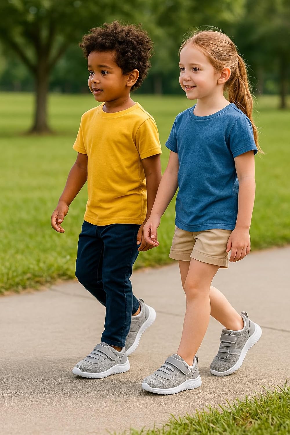 Toddler Sneakers – Wide Toe Box Barefoot Shoes for Boys & Girls, Breathable Mesh, Lightweight Non-Slip Walking & Running Shoes - Image 2