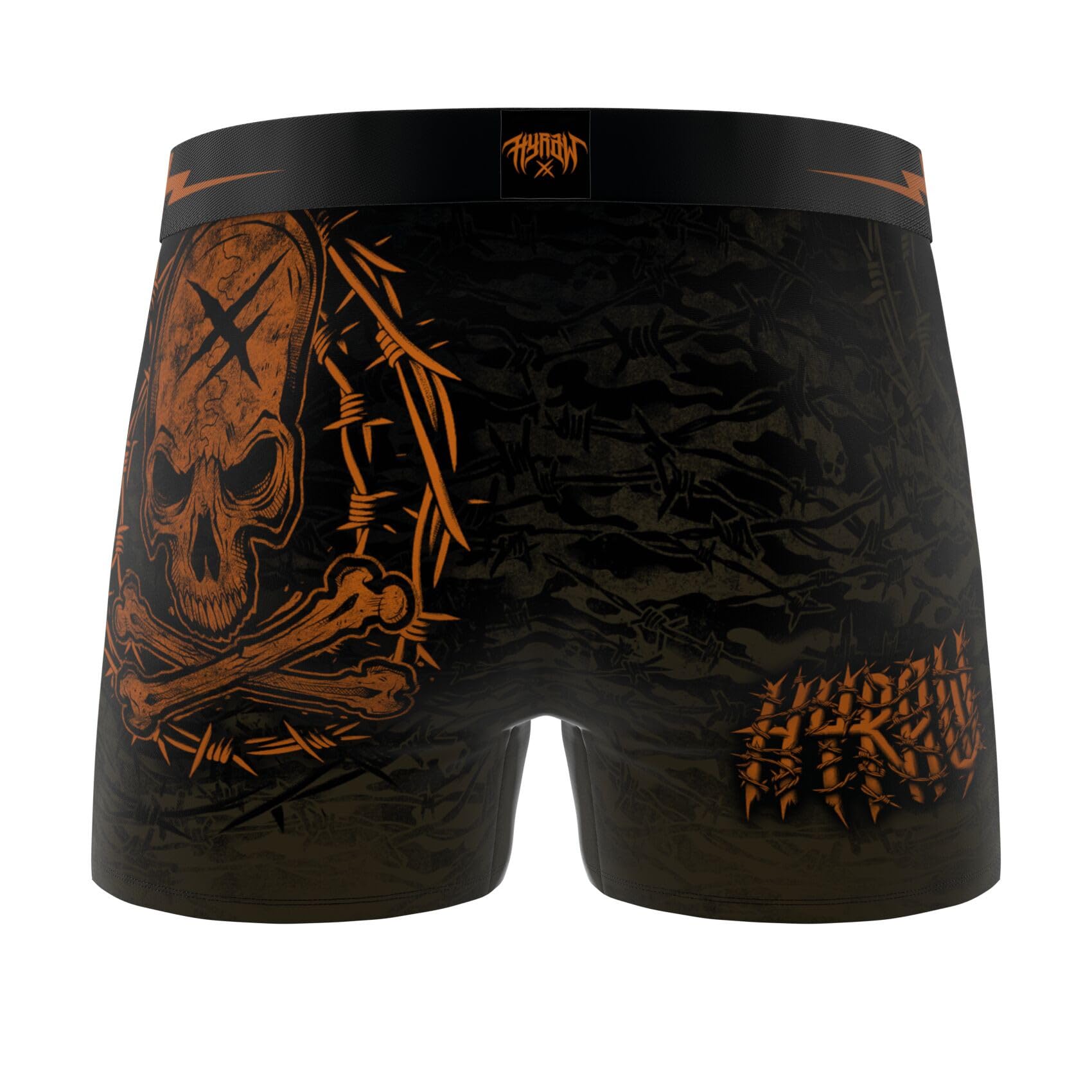 FREEGUN Boxer Caleçon Homme HYRAW, Lot de 4 | Homme, Coupe Ajustée, Imprimés originaux, Sport, Ultra-doux, Respirant, Tissu extensible, Doublure 100% Coton, Ceinture Large