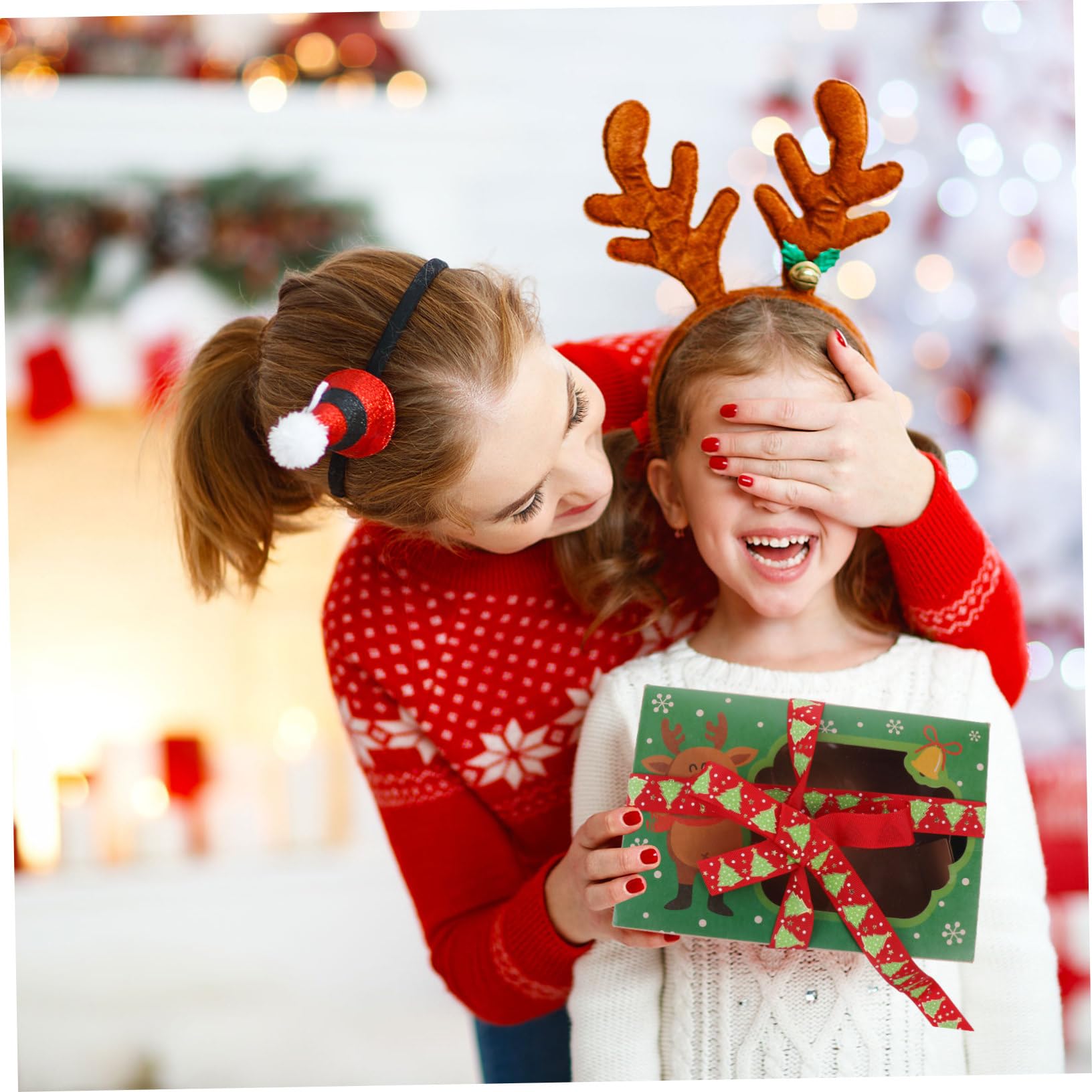 Angoily 36 Stck. Teiliges Geschenkband Weihnachtsband mit Goldprägung Bedruckte Schleifenbänder für Geschenkverpackung Hochzeit Party und Weihnachtsdekoration