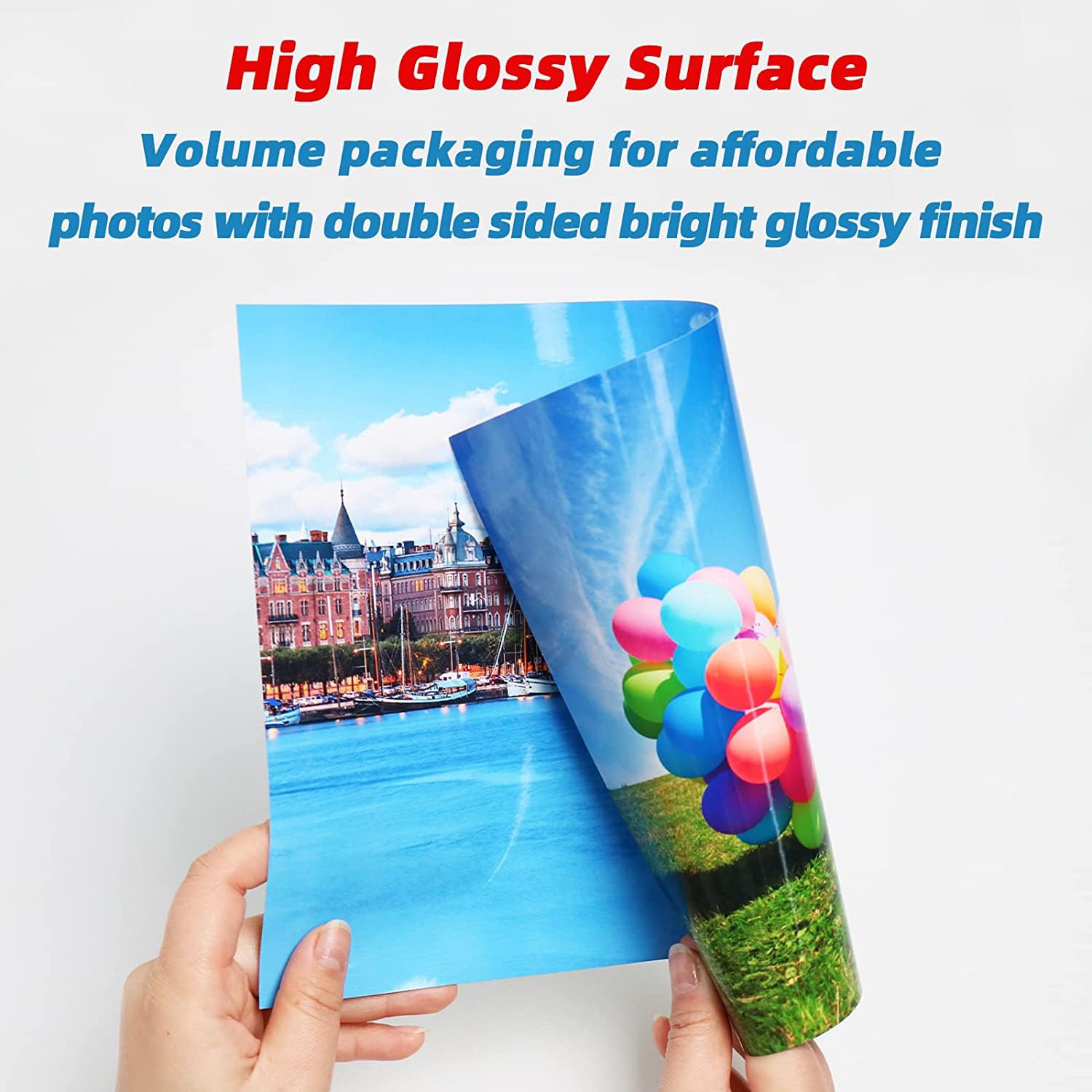 Inkuway A4 Double Side Glossy Heavy Thick Inkjet Photo Paper, 300Gsm 100sheets Inkjet Paper Printing, white - Image 2