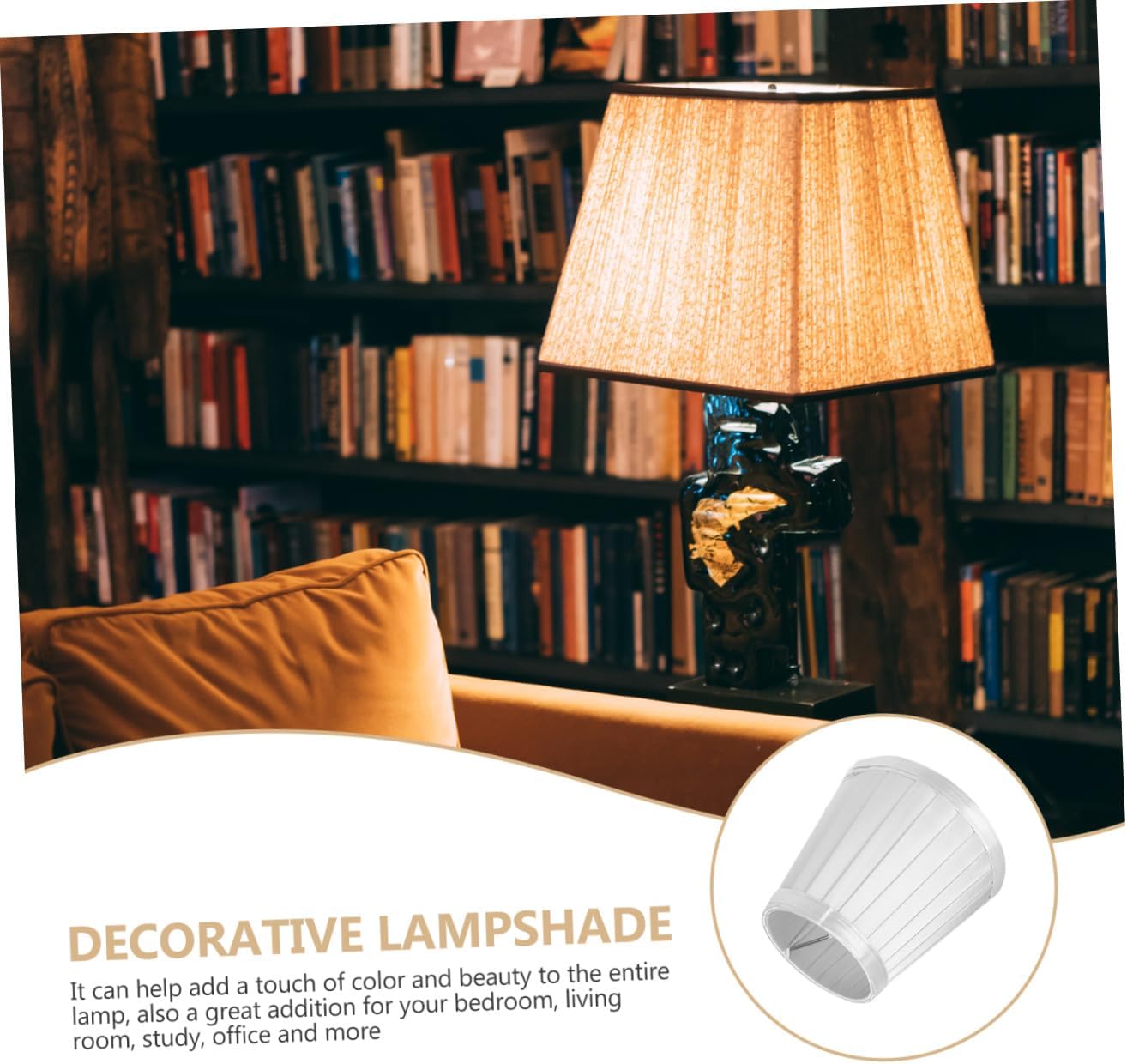 6pcs Light Covers for Wall Lamps Elegant Lampshades for Home Decor Design Easy to Install for Living Room Bedroom Kitchen and More