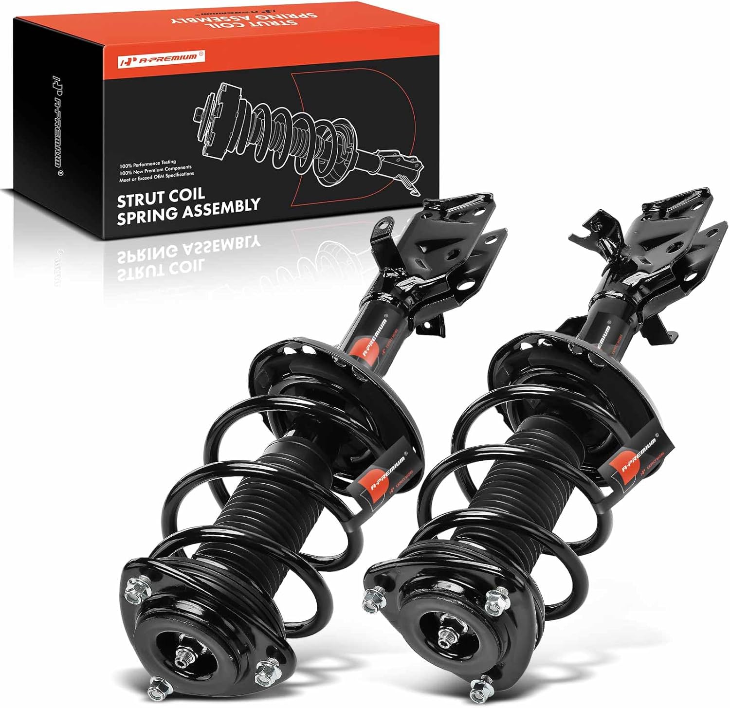 A-Premium Front Pair (2) Complete Strut & Coil Spring Assembly Compatible with Subaru Forester 2019 2020 2021, Driver and Passenger Side, Replace# 18920633