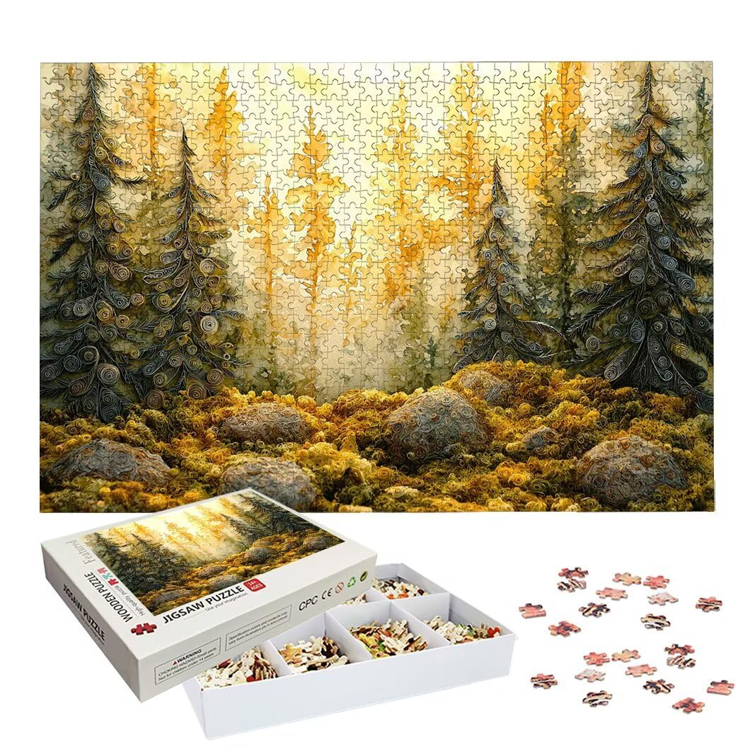 Puzzle 3000 Pièces Adultes, Puzzle 3000 Pieces Forêt, Cadeau Femme -2196