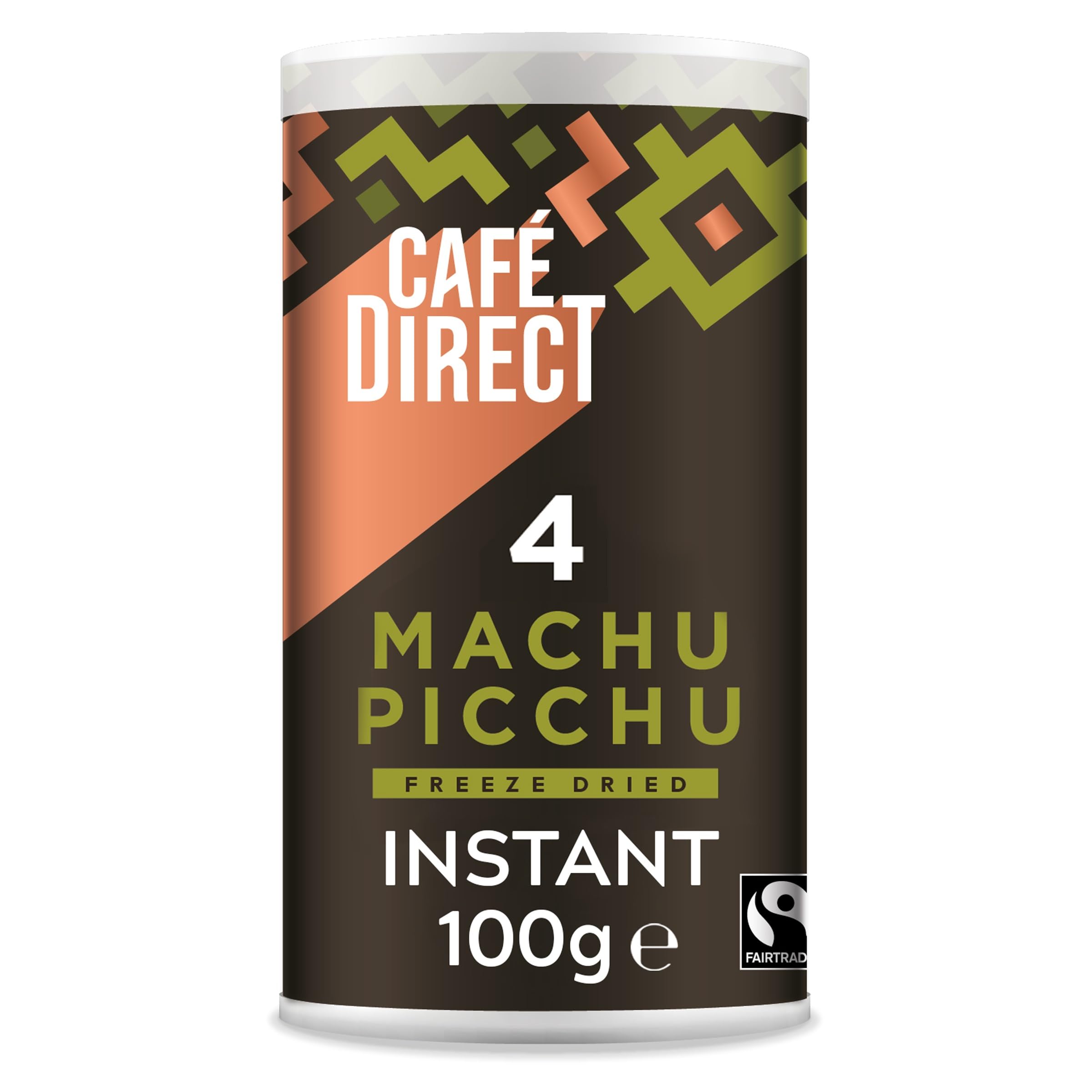 Cafédirect Fairtrade Machu Picchu Instant Coffee 100 g (Pack of 6)