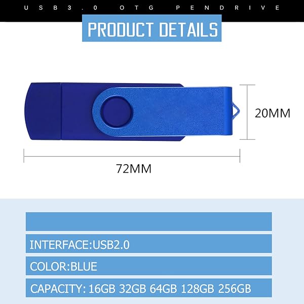 512GB Flash Drive, Thumb Drive High Capacity, Bulk USB Flash Drives 512GB Metal Swivel, USB 2.0 Jump Drive Portable, Pen Drive High Speed for Data Storage - 4