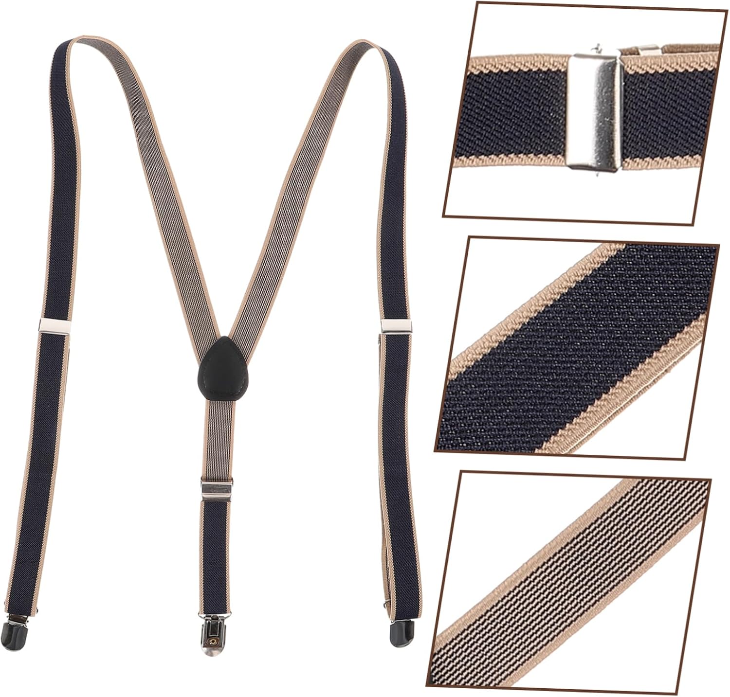 Holibanna Adjustable Elastic Suspenders for Women Men Stylish Design for Everyday Wear for Jeans Trousers Great Special Occasions