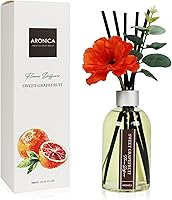 Vista 9 de Aronica Difusor de Aroma de Canela para Cocina, Decoraciones de Oficina, Aroma de Vainilla y Canela, Difusor de Varillas de Flores, Aroma