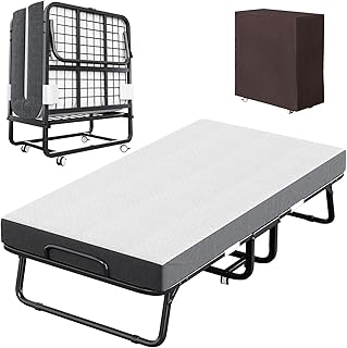 CAIYUN Folding Bed with Mattress and Storage Cover