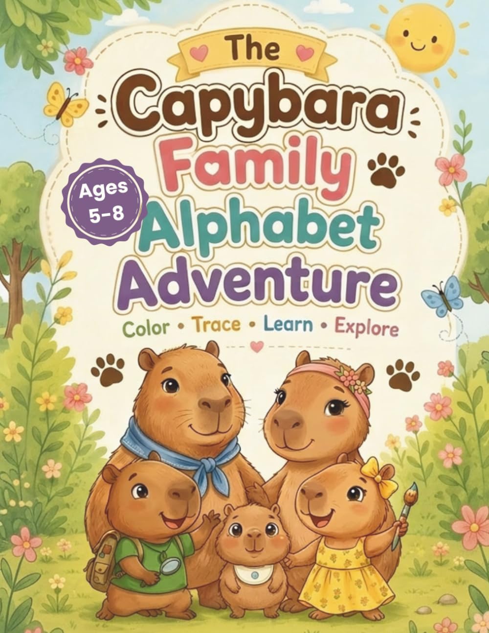 The Capybara Family Alphabet Adventure: Color, Trace, Learn & Explore
