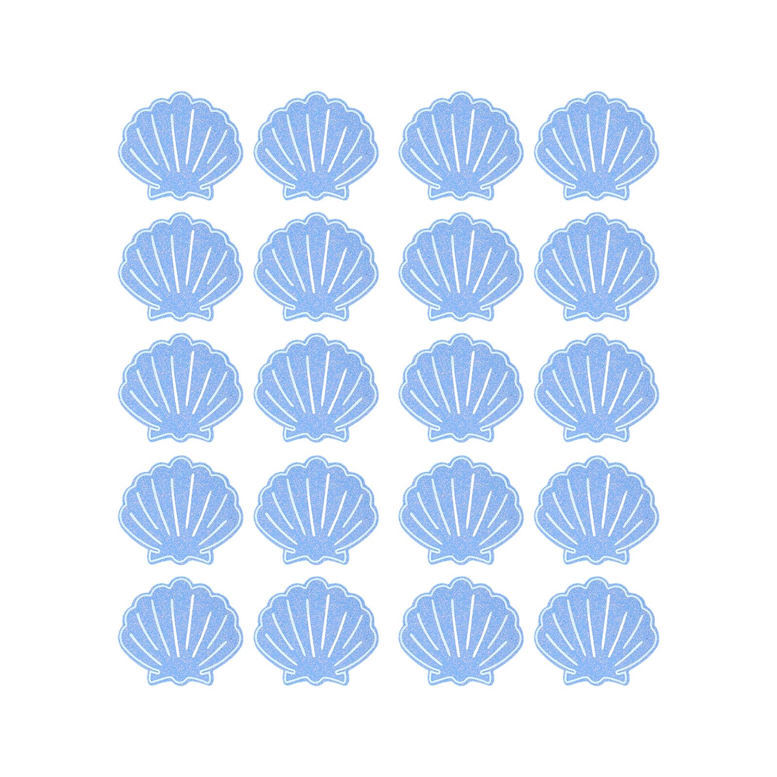 Limtula Women's 10 Pairs Adhesive Pasties Nipple Covers Festival Glittering Sea Shell Breast Petals Pads Single Uses Chest Stickers For Single Uses Nipple Pasties
