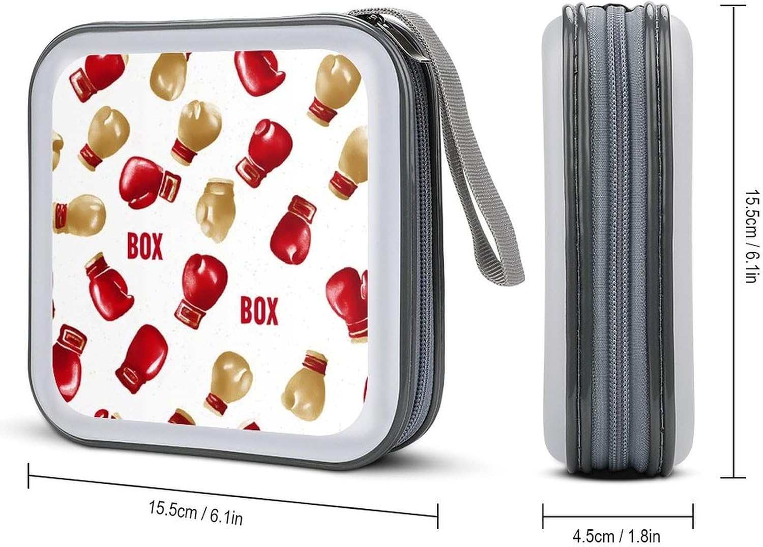 Boxing Gloves CD Case Wallet Portable DVD Holder Organizer Box image 2