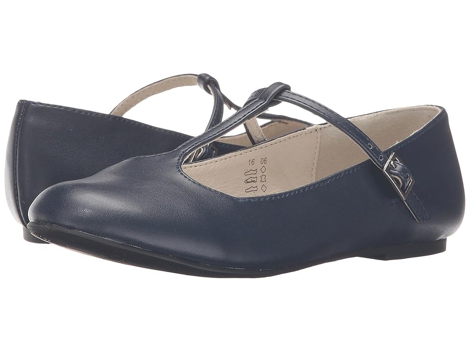 

Pazitos T-Strap BF PU (Toddler/Little Kid/Big Kid) (Navy) Girls Shoes