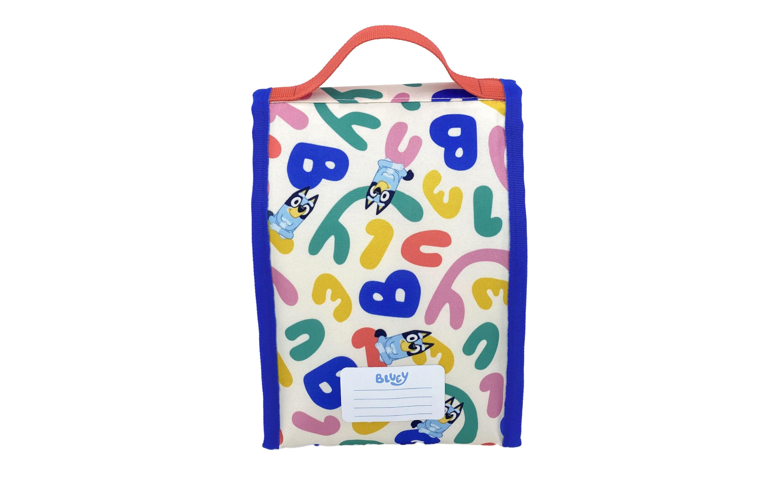 Marchi CyP: Bluey, Snack Bag, Arcobaleno, Arcobaleno, Borsa, Manici, Sostenibile, Riciclabile, Multicolor, Prodotto ufficiale