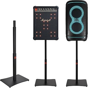 Adjustable Lift Stand Mount Case for JBL PartyBox 520/320/310/110/100/Club 120 Portable Party Speaker, Heavy Base All Metal Speaker Pole Stand Fits Marshall Bromley 750/450 Speakers