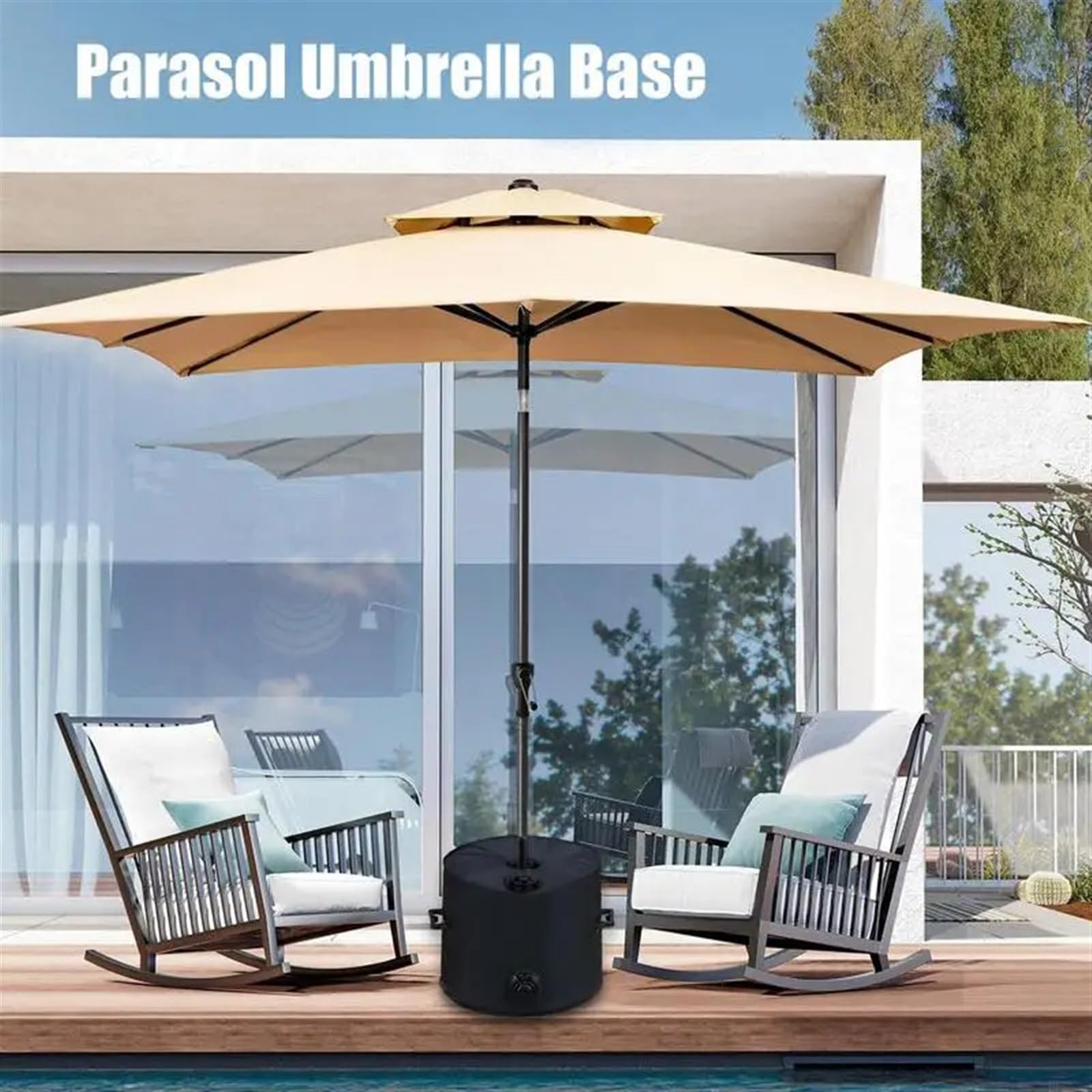 Ciężki Du zewnętrzny parasol podstawy torba obciążająca worek piaskowy do parasola Sune namiot plażowy baldachim stabilny stojak na parasole słońce e akcesoria