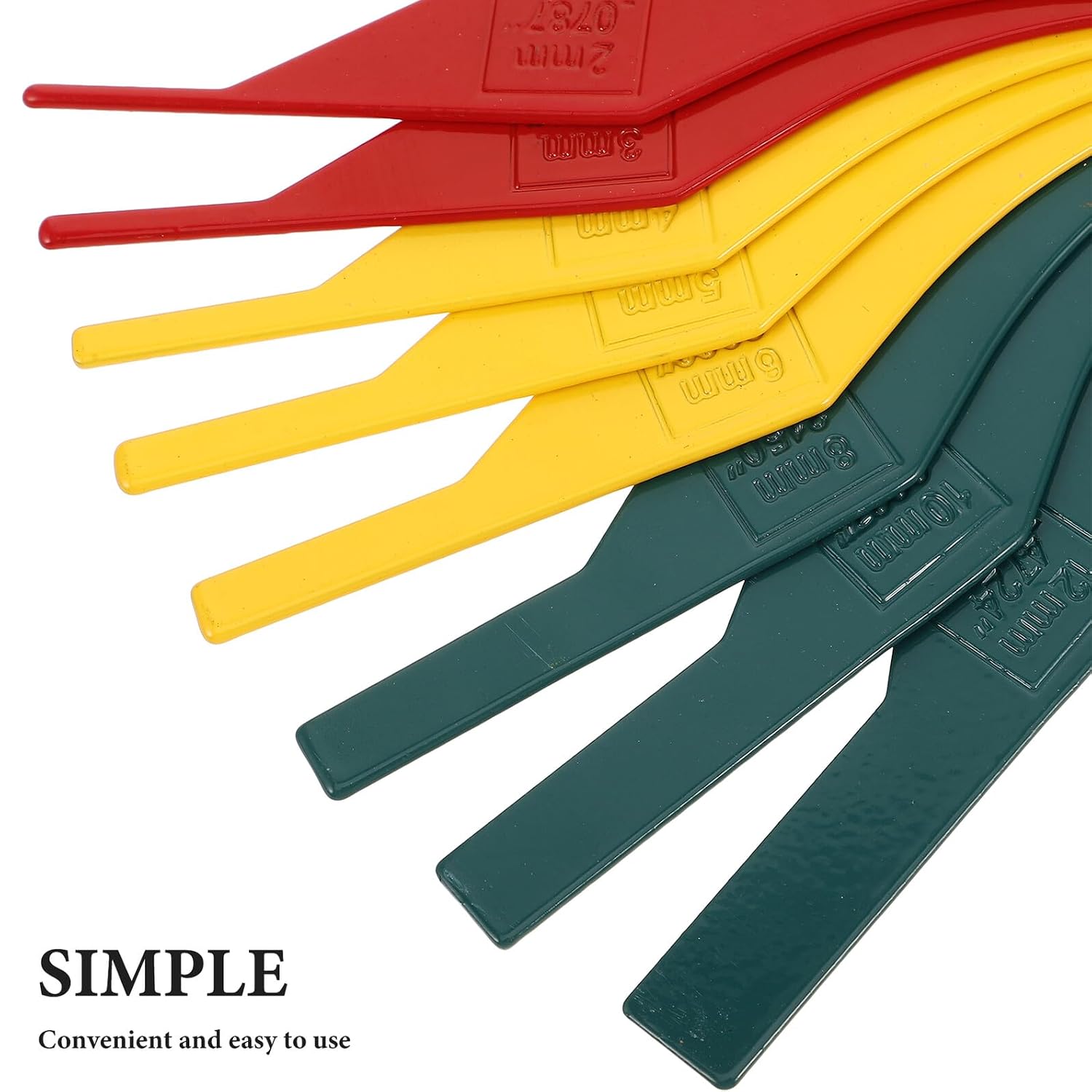 Alipis Brake Lining Thickness Gauge and Disc Brake Measuring Tool Metal Gauge with Color Scale and Tire Tread Depth Check