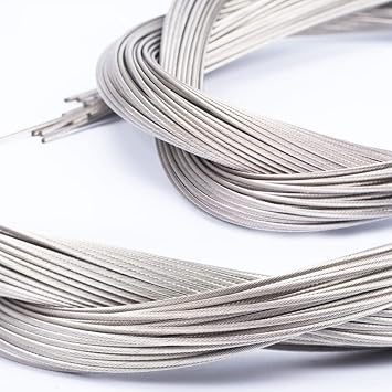 10 Pcs Stainless Steel Shifter Cable, Bike Derailleur Cable 2M Length MTB Shifter Cable Set