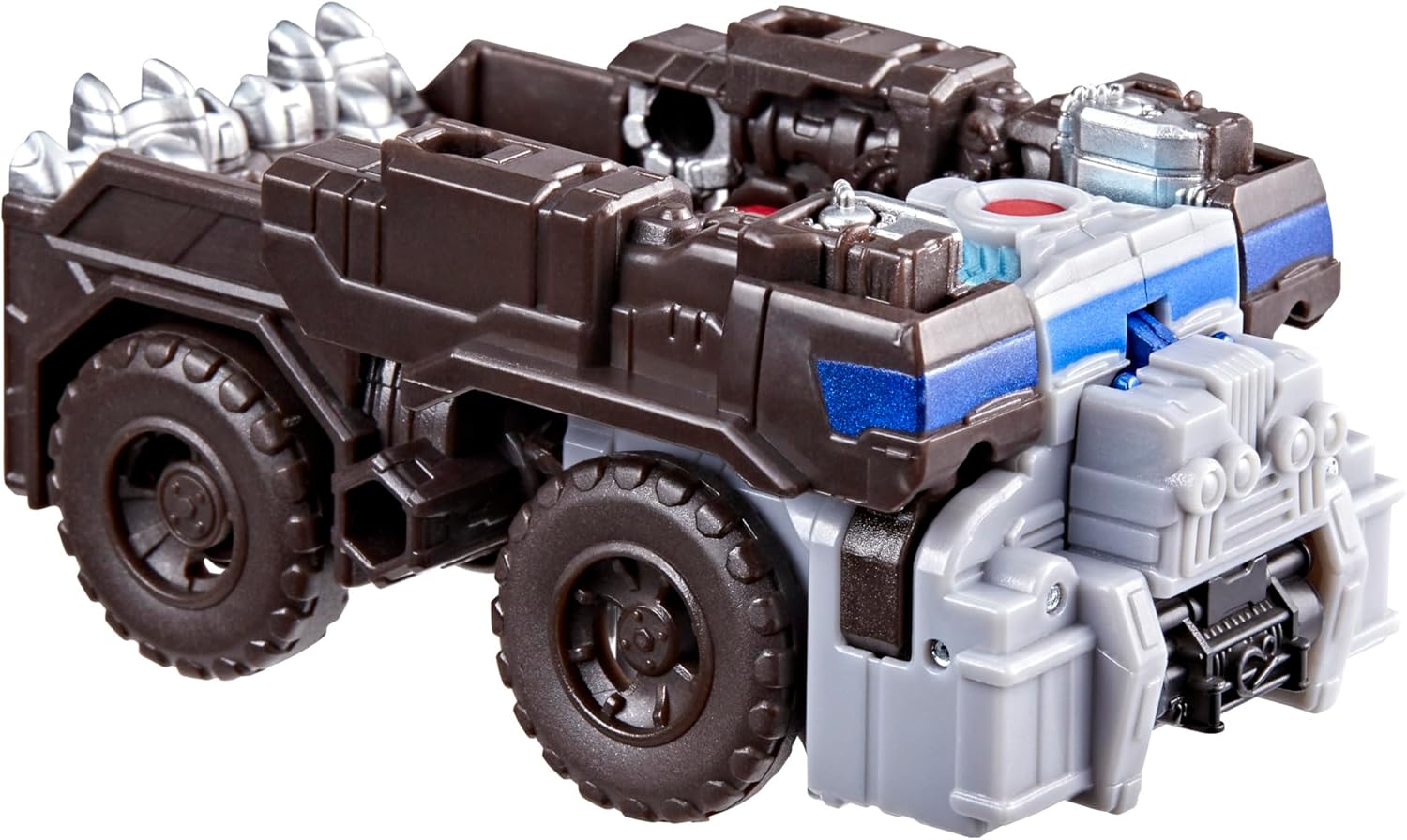 Transformers CYBERWORLD Optimus Primal Cyber Changers 4-Inch Action Figure, Quick Change to Truck Mode, Robot Toys for Boys and Girls 6 and Up