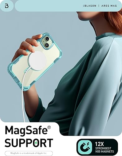 Miniatura 3 de i-Blason Ares - Funda para iPhone 15iPhone 14iPhone 13 6.1 pulgadas compatible con MagSafe protector de pantalla integrado carcasa de cuerpo