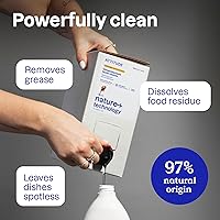 Vista 3 de ATTITUDE Jabón para platos naturales, hipoalergénicos y lavavajillas biodegradables detergente líquido, botella de compresión, sin perfilar, 23.6 fl