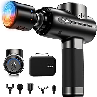 Massage Gun with Heat and Cold, Percussion Muscle Deep Tissue Massage Gun Portable with APP, Electric Handheld Massager Gun, Muscle Massager Gun for Men and Women, Active+ Thermacool